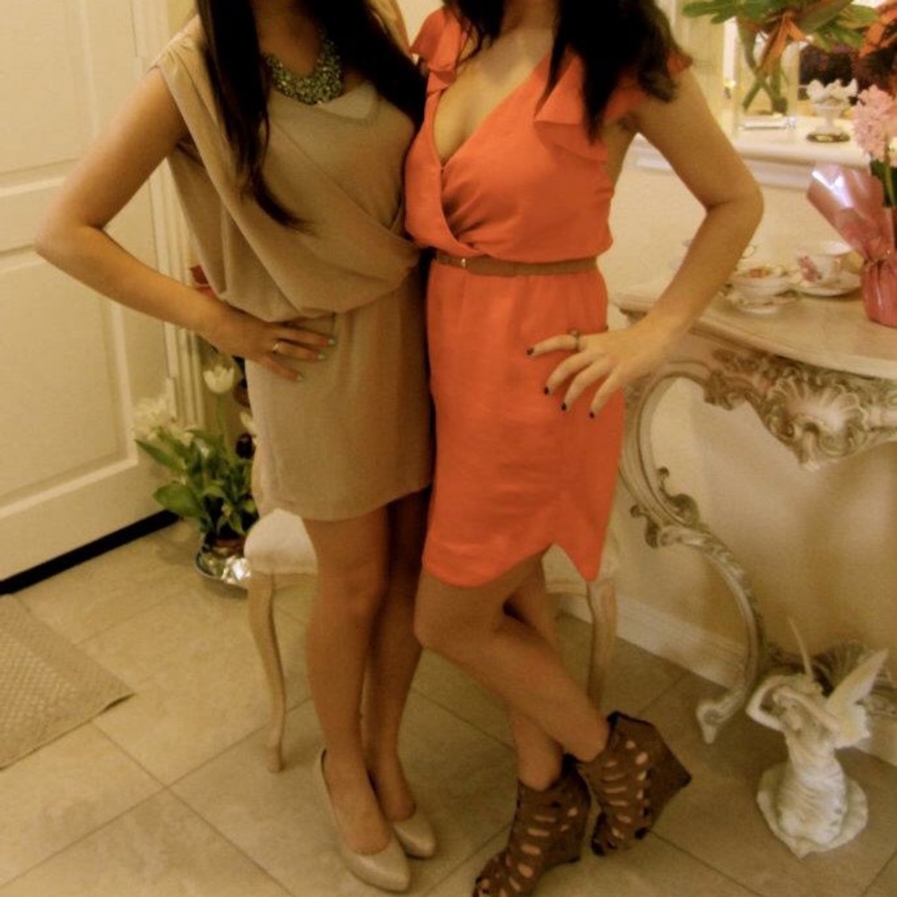 BCBG GENERATION orange dress